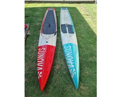 Sunova Flat Water Faast 21.5 inches 14' 0" stand up paddle racing & downwind board