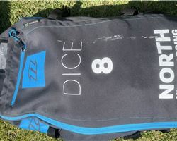 North Dice 8 metre kitesurfing kite