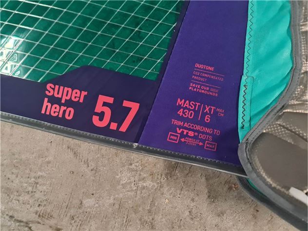2023 Duotone Super Hero - 5.7 metre