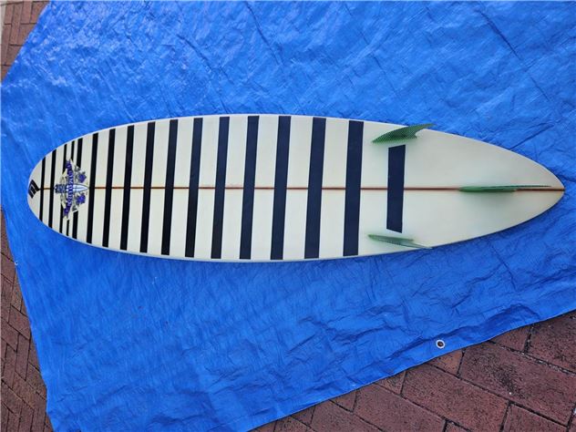 Colin Earle Surfshapes- Tribal Surfboards Hawaiian Style Gun - 7' 10"