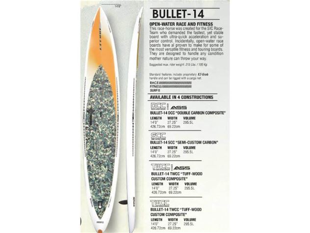 2014 SIC V1 Bullet - 14' 0", 27.25 inches