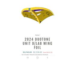 Duotone Unit Dlab foiling all foiling