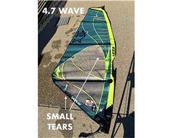 Ezzy Sails Wave & Taka, Ezzy Masts, Fins/Extension windsurfing sail