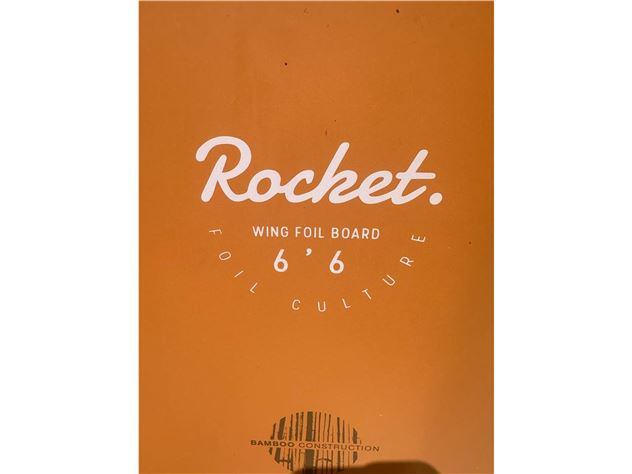 2022 F-One Rocket Wing 140L 6'6  Foil Board & Bag