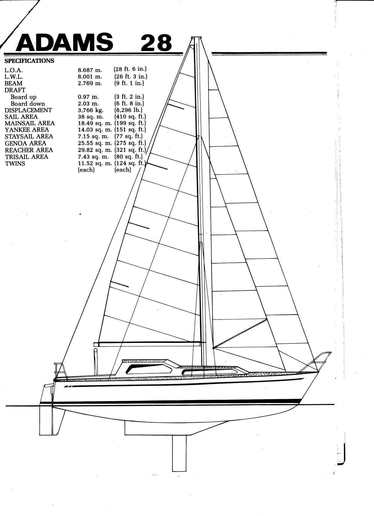 adams 28 yacht