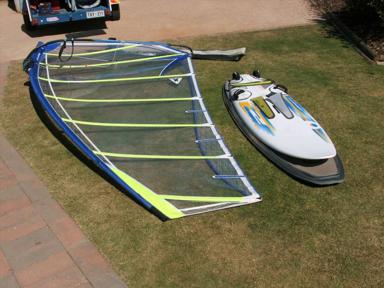 Windsurfing board sail