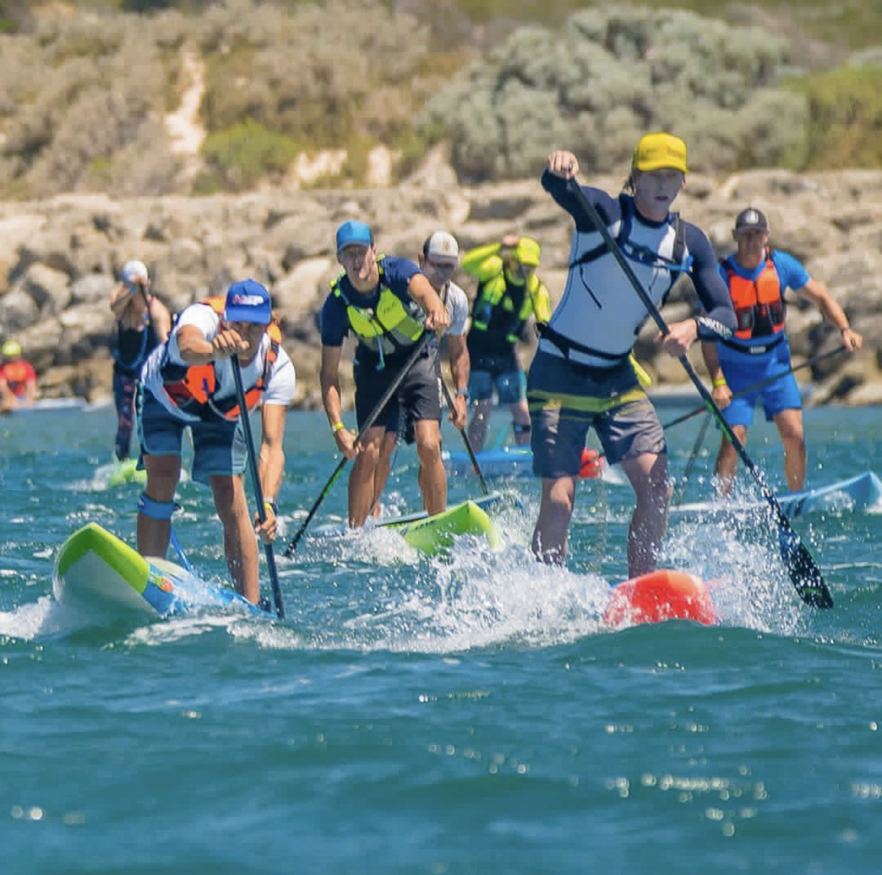 Start of the King Of The Cut SUP Race