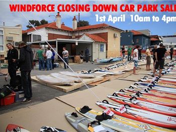 Windforce Closing Down - Huge Carpark Sale! - Windsurfing News