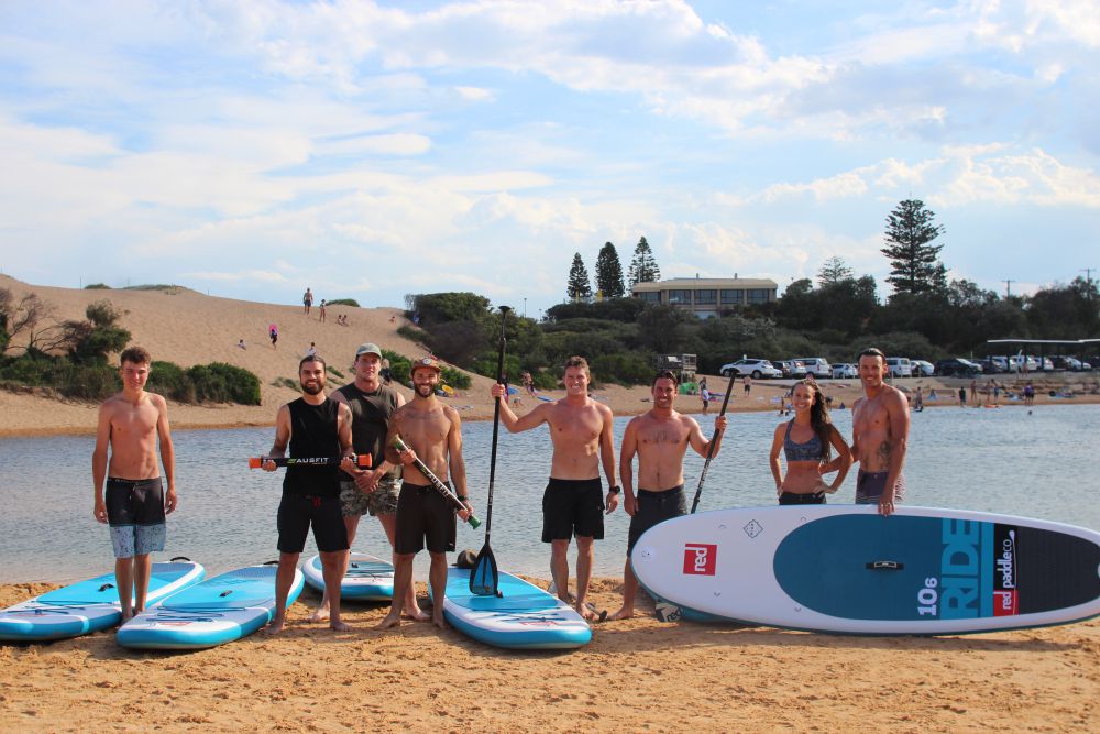 Red Paddle Co boards with Fit State of Mind Team