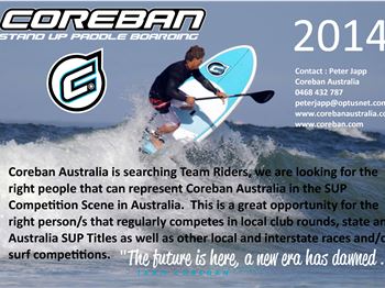 Coreban Australia is searching for Team Riders - Stand Up Paddle News