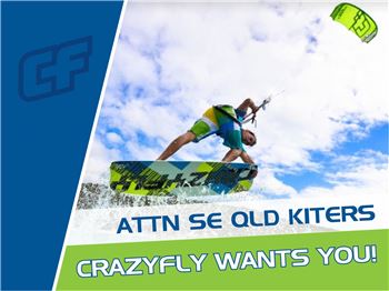 Attn SE Qld Kiters - CrazyFly wants you! - Kitesurfing News