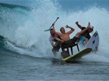 When you get tired, sit down and have a beer. - Stand Up Paddle News