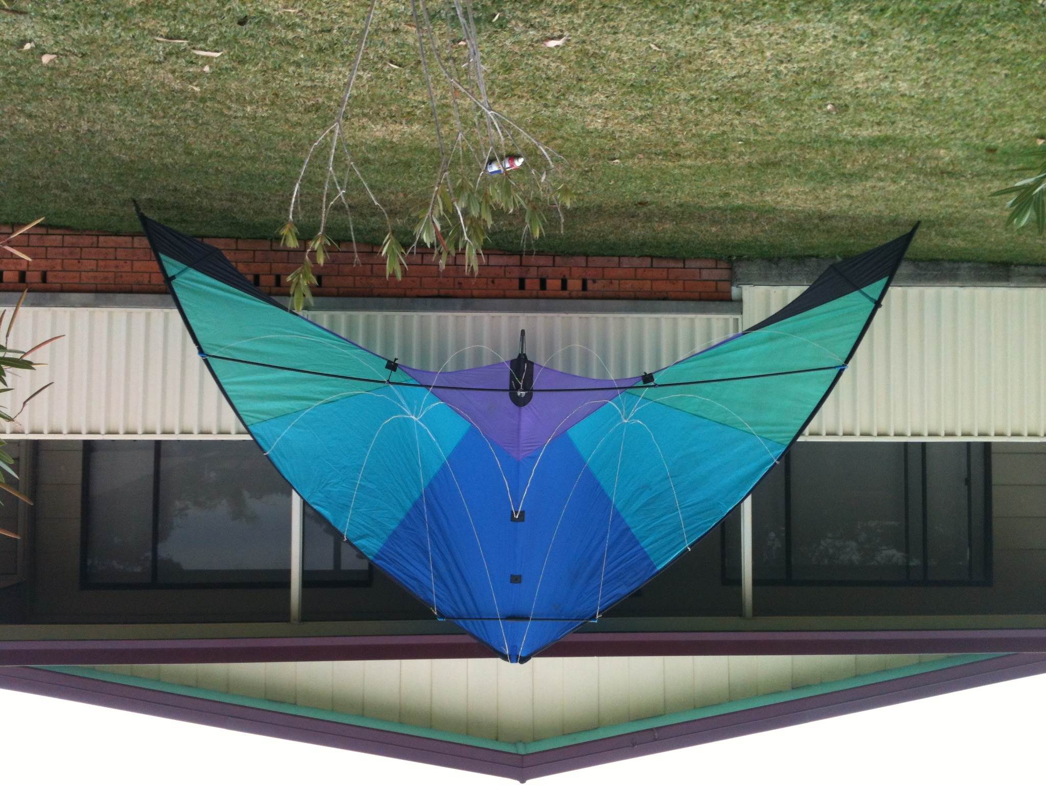 stunt kite with long tail