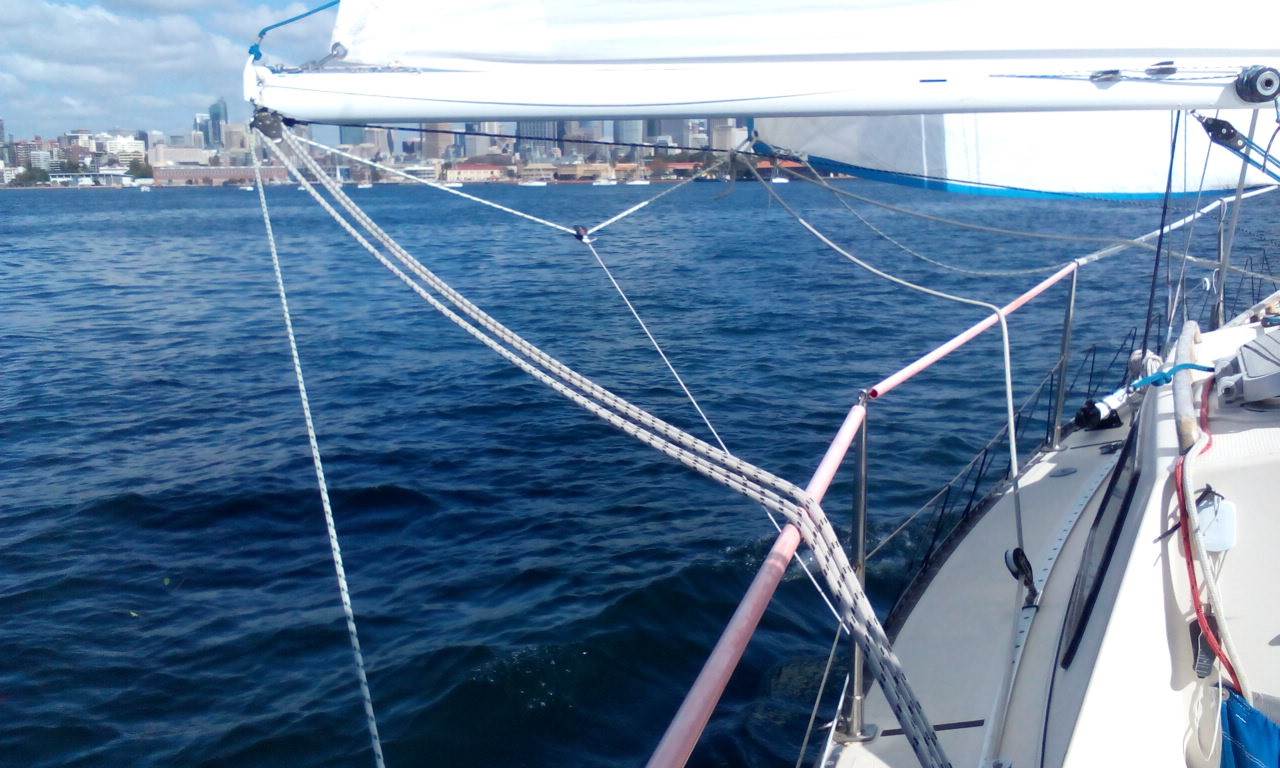 sailing on a bowline