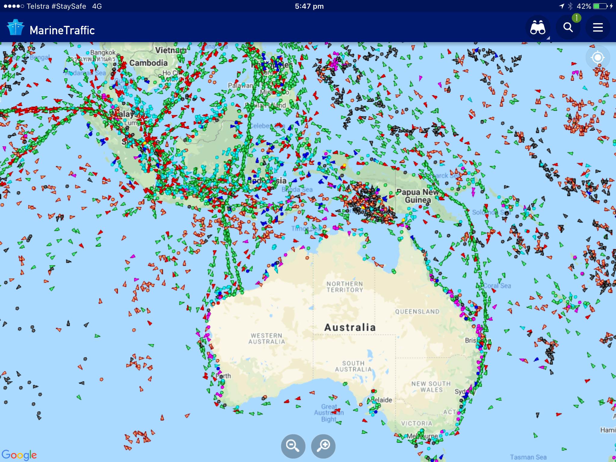 sailing yacht a current location