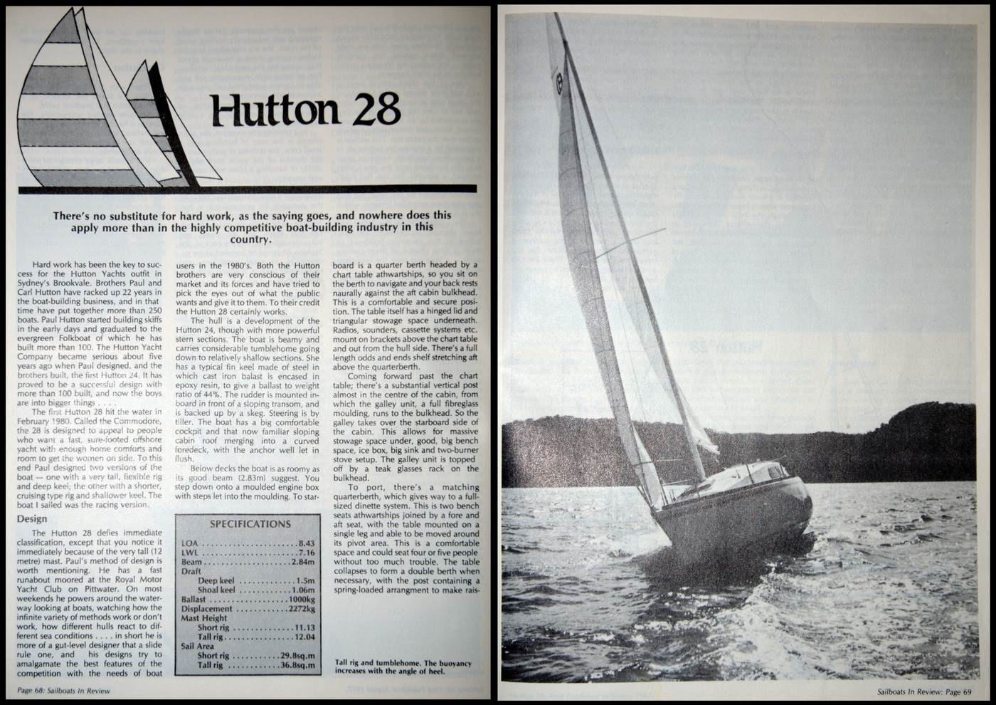 hutton 28 yacht