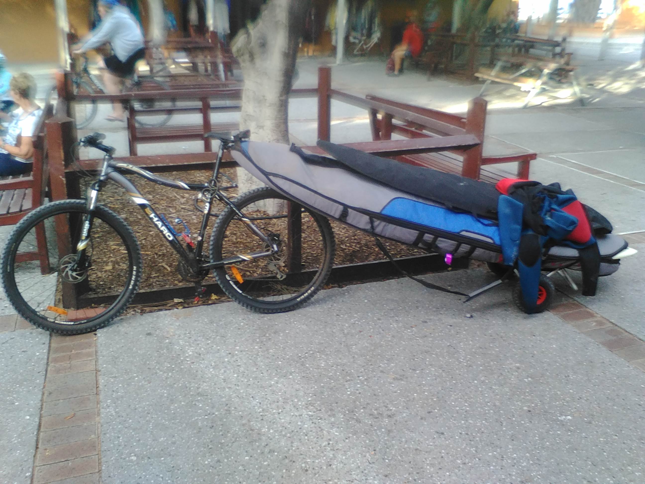 paddle board bike rack