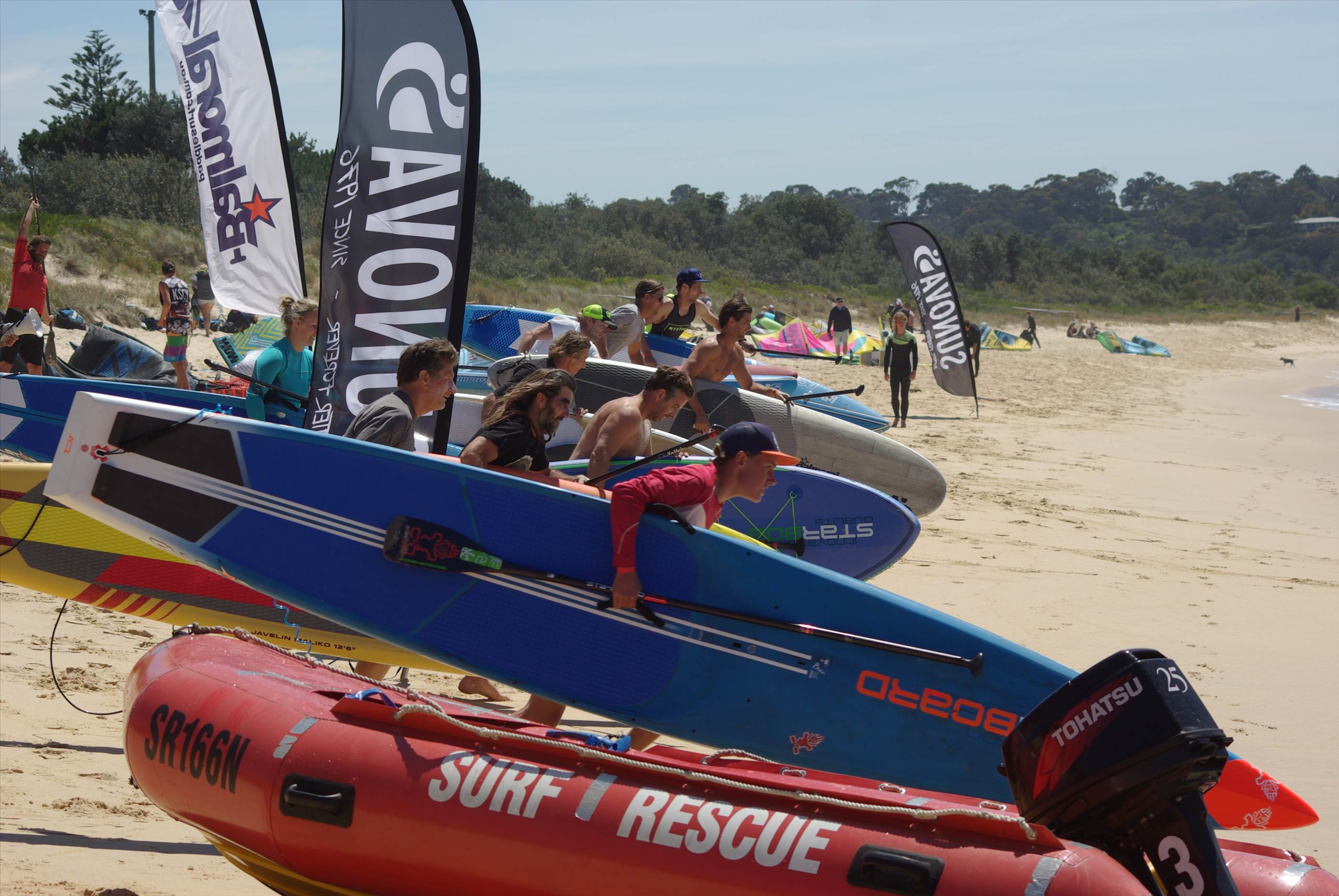 Stand Up Paddle On the race line