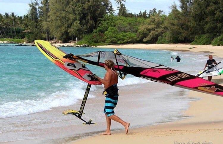 Robby Naish surfing