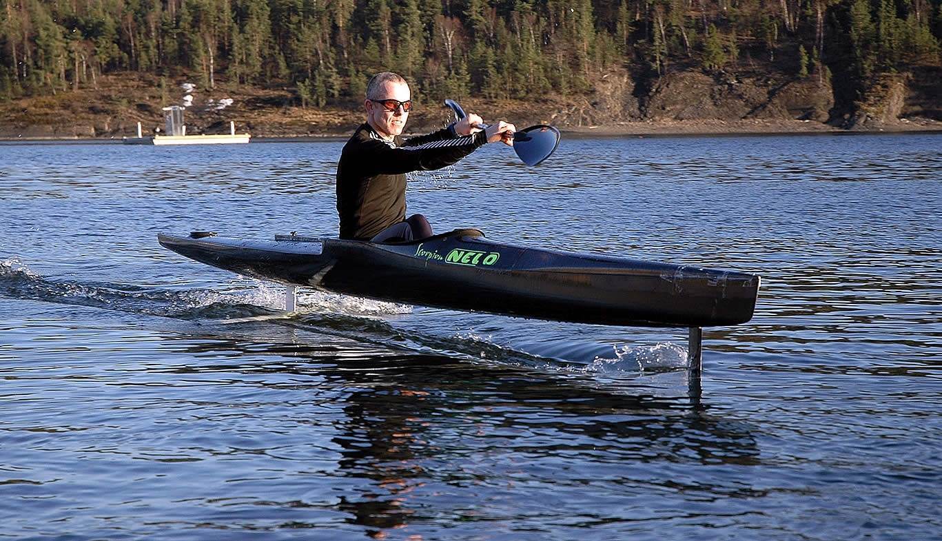 Windsurfing Kayak foil Photo